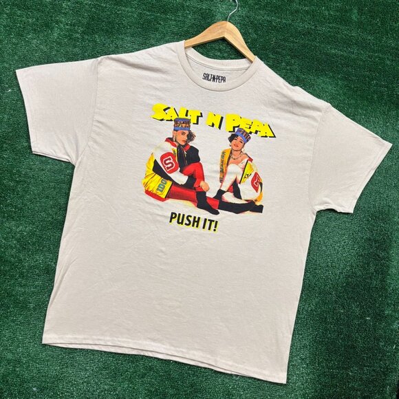 Salt N Pepa Hot Cool and Vicious Push It Hip-Hop Oversized T-Shirt XL - Picture 3 of 4